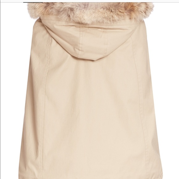 THEORY Tan Fur Lined Florenna Cape Jacket Coat - Picture 4 of 6